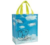 Blue Q Handy Totes, Reusable Lunch Tote or Gift Bag, Sturdy and Easy to Clean, 10" h x 8.5" w x 4.5" d (Out to Lunch)
