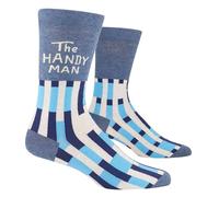 Blue Q Men's Funny Novelty Crazy Crew Socks with Sayings (fit shoe size 7-12), The Handyman, One Size