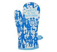 Blue Q Oven Mitt ~ Party's in The Kitchen. Super-Insulated Quilting, Comfy, Natural-Fitting Shape, 100% Cotton