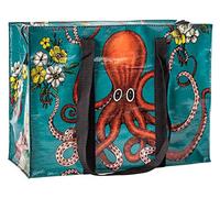 Blue Q Reusable Shoulder Tote Bag - Carry Everywhere Bag with a Hefty Zipper, Durable, Fun Design, 95% Recycled Material