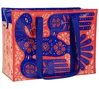 Blue Q Reusable Shoulder Tote Bag - Carry Everywhere Bag with a Hefty Zipper, Durable, Fun Design, 95% Recycled Material, Rare Bird, M