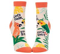 Blue Q Women's Novelty Ankle Socks - Funny Ankle Socks for Women Sizes 5-10, For Mother's Day, Holiday, and Birthday Present, Let's Talk Some , One size