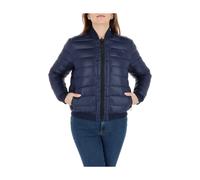 Blue Quilted Bomber Jacket with Print- female- Love Moschino- Winter Jackets- Blue- L- Jackets L