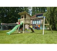 Blue Rabbit Beach Hut Wooden Play Tower, 1.5m / Green