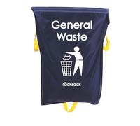 Blue Racksack Warehouse Recycling Sack 1000mm high x 920mm wide - 160L - Recycling Waste Segregation Management - Recycling Bags, Recycling Sacks(Pack of 10 - General Waste)