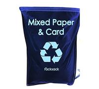 Blue Racksack Warehouse Recycling Sack 1000mm high x 920mm wide - 160L - Recycling Waste Segregation Management - Recycling Bags, Recycling Sacks (Pack of 10 - Mixed Paper & Card)