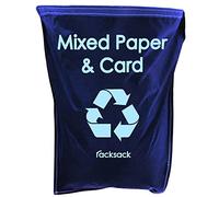 Blue Racksack Warehouse Recycling Sack 1000mm high x 920mm wide - 160L - Recycling Waste Segregation Management - Recycling Bags, Recycling Sacks (Pack of 5 - Mixed Paper card)