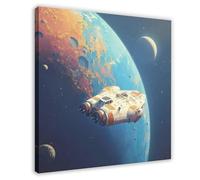 Blue Rail Drifters Poster Canvas Poster Bedroom Decor Landscape Office Room Decor Gift 20" L X 20" W