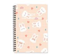 Blue Raindrops 2026 Planner A5 To Do List Notebook Year Diary 2026 Organiser Gifts for Women 2026-2027 Diary Planner for Study Week To View Monthly Year with Dotted Line Note Page Slim