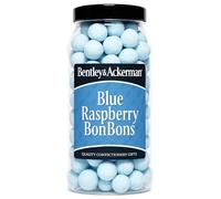Blue Raspberry Bonbons - (605g) Original Retro Tangy Blue Raspberry Bonbons in a Jar By Bentley & Ackerman's Sweet Shop - Vegetarian