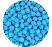 Blue Raspberry Chewy Bon Bons - 1KG Sealed Pouch - Sugar Dusted Blue Raspberry Flavour Chewy Sweets - Approx 250 Sweets - Baby Shower Blue Sweet - Gluten Free - Vegetarian