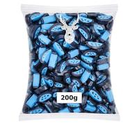 Blue Raspberry Fruit Slices 200g | Peelable Liquorice Sweets | Fruity Peels Layered Liquorice & Fondant Centre | Pick n Mix Sweets Sweet Shop Treat
