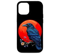 Blue Raven Red Moon Case for iPhone 12/12 Pro