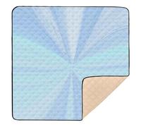 Blue Ray Large Sturdy Baby Gym & Activity Mat for Indoor Outdoor Waterproof Baby Kick Crawling Mat for Baby Kids Toddlers Infants, 50'' x 50''