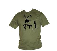 Blue Ray T-Shirts British Bulldog Iconic Dog & pet pet icon Original Mens Awesome Dog T-Shirt (xx Large, Military Green)