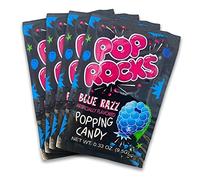 Blue Razz POP ROCKS® Candy | Includes 4 Individual Packs of Blue Raspberry Flavored Mini Rock Popping Candies
