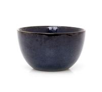 Blue Reactive Glaze Stoneware Bowl | Round Ceramic Kitchen Cereal Bowl Serving Bowl Pasta Bowl | Soup Bowl Serving Dish- 660ml