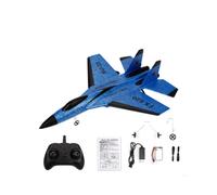 (Blue) Realistic SU-35 Fighter EPP Foam Plane for Children Easy Flying Anti-crash Remote Control Aircraft for