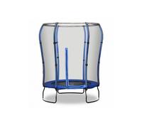 (Blue) Rebo 4.5ft Safe Jump Trampoline With HALO Safety Enclosure - 2 Colours