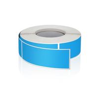 Blue Rectangle Stickers 7.6 x 2.5 CM Colour Code Labels Vinyl Stickers Roll Self-Adhesive Waterproof Removable of 500 pcs