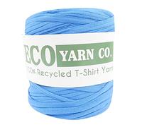 Blue Recycled Cotton Jersey T-Shirt Yarn, 120m (700g)