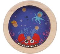 (blue,red, 8*8*1.5cm) Toddler Toy Car Balanced Bead on The Bead Maze Wood Toys Children's Educational Focus on Training Intelligence Development Toys4 Counting Frame