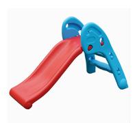 Gr8 Garden Folding Garden Slide Climber Step Ladder Set My First Beginners Childrens Kids Baby Toddler Plastic Indoor Outdoor Playground Slope Activity Toy Foldable Equipment (Blue Red)