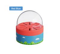 (Blue Red) Hagibis Switch Rotating Game Card Case with 10 Game Card Slots Creative NS Card Storage Box Holder for Nintendo Switch/Lite/OLED