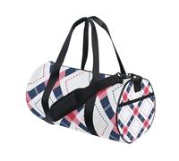 Blue Red Lines Buffalo Multifunctional Large Bag Trip Carry on Weekender Overnight Bag