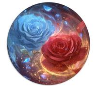 Blue Red Rose - Colorful Swirls, Sparkles Splashing Rätsel Für Erwachsene || 1000pcs (67.5x67.5cm) Puzzles Lernspiele Home Decor Puzzles