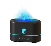 Blue & Red Simulation Flame Humidifier 2 Brightness Light Quiet Cool Misting USB Air Humidifier Aromatherapy Essential Oil Diffuser for Home Office Bedroom Baby Room