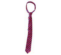 Blue&Red Thick Striped School Boy/Wizard Tie - 7.5 Cm Wide - Perfect for School Boy, Wizard Halloween Fancy Dress Parties