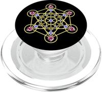 Blue Red Yellow Stones-Like Metatron Mandala Shapes Mania PopSockets PopGrip for MagSafe