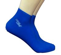 Blue Reef Blue Anti Verruca 100% Latex Aqua Swimming Swim Pool Socks Sox Tight Fitting Girls Boys Ladies & Men Zig Zag Sole (Large 5.5-8 Adults)