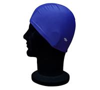 Blue Reef Elasticated Spandex Stretchy Anti Tear Easy Fit Plain Non Waterproof Deluxe Pull On Swimming Hat Swim Cap One Size Suitable For All Ages 3+ Years (Dark Purple)