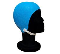 Blue Reef Moulded Rubber Embossed Teal Green Daisy Design Vintage Style Ladies Classic Retro Swimming Hat Swim Cap One Size Small Adults With Strap