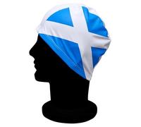 Blue Reef Stretchy Pull On Easy Fit Saltire Union Jack St George Welsh Dragon Pull On Swimming Hat One Size For Ages 8+ Years (Saltire)
