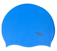 Blue Reef Stretchy Silicone Unisex Women Men One Piece Swimming Hat Swim Cap Plain Branded Fluo Dark Classic Colours One Size Adults 8+ Years Easy Pull On Swim Hat (Blue)