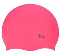 Blue Reef Stretchy Silicone Unisex Women Men One Piece Swimming Hat Swim Cap Plain Branded Fluo Dark Classic Colours One Size Adults 8+ Years Easy Pull On Swim Hat (Pink)