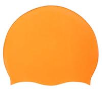 Blue Reef Stretchy Silicone Unisex Women Men One Piece Swimming Hat Swim Cap Plain Unbranded Fluo Dark Pastel Colours One Size Adults 8+ Years Easy Pull On Swim Hat (Neon Orange)