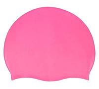 Blue Reef Stretchy Silicone Unisex Women Men One Piece Swimming Hat Swim Cap Plain Unbranded Fluo Dark Pastel Colours One Size Adults 8+ Years Easy Pull On Swim Hat (Deep Pink PA)