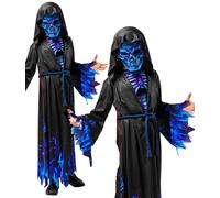 Bristol Novelty 1000768L000 Blue Reaper Kids Fancy Dress, Boys, Multicolour, 8-10 Years Halloween Halloween