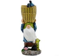 Blue Resin Flower Pot 21.5cm Weatherproof Outdoor Decor | Solid resin construction, anti-fade coating, frost-proof durability, 21.5x9.5cm size, outdoor safe