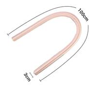 (Blue) Reusable heatless curling iron, silk ribbon hair roller