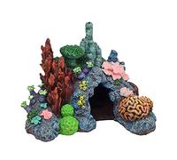 Blue Ribbon Exotic Environments Caribbean Living Reef Aquarium Ornament, Small, 7-1/2-Inch by 5-1/2-Inch by 5-1/2-Inch