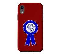 Blue Ribbon I Got Dressed Today Funny Sarcastic Witty Case for iPhone XR