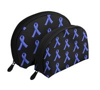 Blue Ribbon Law Enforcement Cosmetic Bag, Travel Clutch Bag for Women and Girls