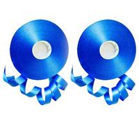 Blue Ribbon Thin 10mm Curling Ribbon for Balloons Blue Craft Ribbon Balloon String Ribbon for Gift Wrapping Wedding Crafting Florist Flower Flower Bouquets 50mtr Roll
