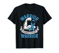 Blue Ribbon Warrior Stronger Every Day Fighter T-Shirt