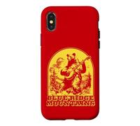 Blue Ridge Mountains Banjo Bear Retro Case for iPhone X/XS